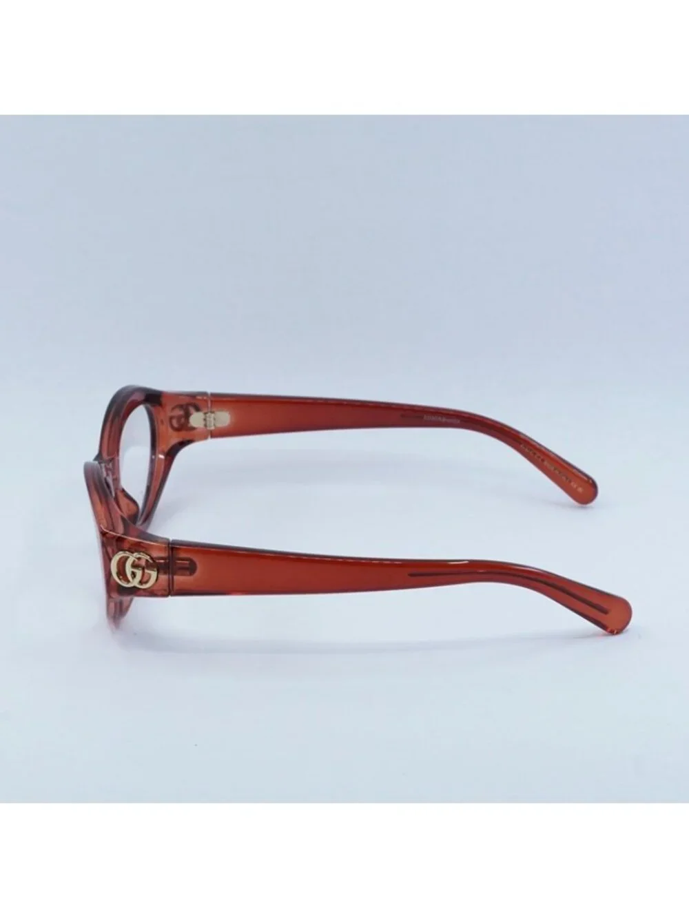 Gucci GG1405O 003 Eyeglasses Burgundy 51mm Cat Eye Frame